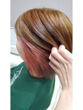 サイレントヘアー(silent hair) インナーカラーピンク