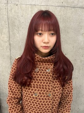 ホロン 池袋(HOLON) 池袋HOLON【チェリーレッドカラーとロングレイヤー】