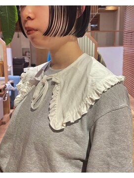 バイオレット ナゴヤ(Violet Nagoya) リップラインボブ ミニボブ ぱっつん前髪 ワンレンボブ