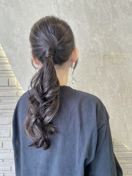 シアアルン 新小岩店(SHEER alun) きれいめローポニーアレンジ/ヘアアレンジ/SHEERalun新小岩店