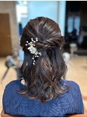 【高木美緒】お呼ばれヘアに人気のハーフアップアレンジ