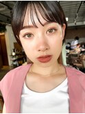 [unami] シースルーバング×ショートボブ　堀越太真樹