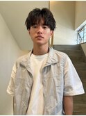 ニュアンスパーマ韓国マッシュスペインカールスパイキーショート