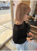 きりっぱなし×ベージュ/久留米/ブリーチ/NOBU