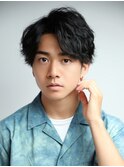 波巻きスパイラルツイストスパイラルパーママッシュメンズヘア