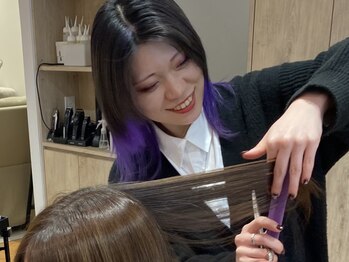 ルルバイアズール 草加店(LULU by azule)の写真/今っぽく可愛いく♪レイヤーカットやトレンドのブリーチカラー、髪質改善カラーが人気/インナーカラー/草加