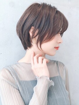 セイドット リー(Say. Ree) Say.ショートボブ丸みショートシルキーベージュアッシュベージュ