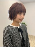 ナチュラルブラウン/透明感カラー/顔周り小顔ボブ/西千葉