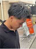 MEN’S HAIR/ブルーブラック/フェザーパーマ/柏