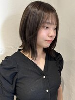 アルコイリスバイドールヘアー(ARCOIRIS by Dollhair)&nbsp;ラベンダーグレージュボブ韓国ヘア髪質改善暗髪艶髪アッシュ