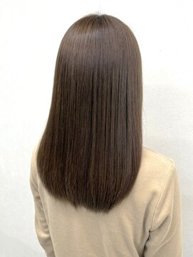 ラレヴ(Le Reve) 髪質改善 縮毛矯正 ベージュカラー 透明感カラー ストレート