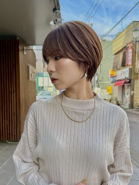 ブリッツ レボ(BLITZ-REVO) 着物ヘア/ダークアッシュ/ミディアムレイヤーカット/柏駅