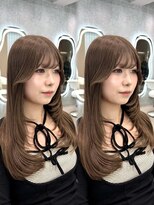 グローアイヴィ 大宮(GLROW IVY)&nbsp;レイヤーカットベージュカラーお客様ヘア