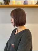 ボブヘア[表参道/原宿/ダブルカラー/ケアブリーチ/縮毛矯正]