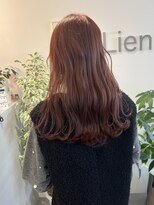 リアン(Lien)&nbsp;ブリーチなしダブルカラー/ピンクベージュ/暖色系カラー/ロング