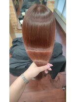 ルッカヘアガーデン 鶴ヶ島店&nbsp;髪質改善カラー/暖色系カラー/ストレートヘア/艶髪