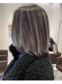 大宮 バレイヤージュ ハイライト グレージュ ベージュ