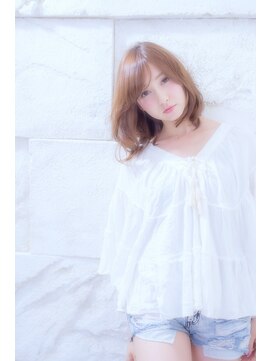 ミエル ヘア 新宿(miel hair) 【miel　hair新宿】伸ばしかけ大人ロブ♪