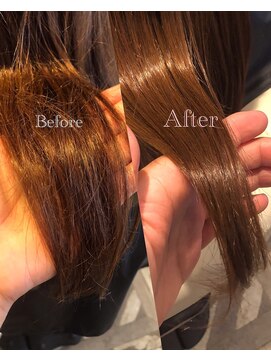 東京美髪研究所 恵比寿本店 Wミネコラトリートメント+カラー