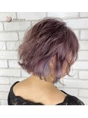 【透明感】☆パープルピンクミディ☆