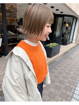 ヘアメイク ノワール(hair make noir) パツっとボブ×ハイトーン