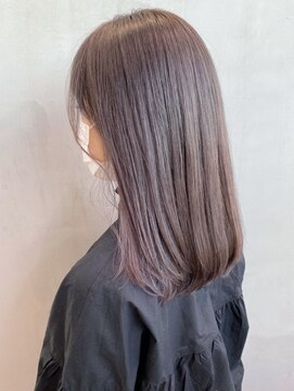 アイティー バイ アルバム 中野店(IT by ALBUM) ラベンダーベージュ_マッシュショートフェザーバング_ba309864