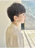 スッキリフレンチショート／ベージュブラウン／表参道／40代50代