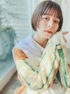 ホリデイズ ケアアンドスパ 練馬 豊島園(HOLIDAYS) 【HOLIDAYS】ミニボブ×顔まわりレイヤー/練馬/髪質改善