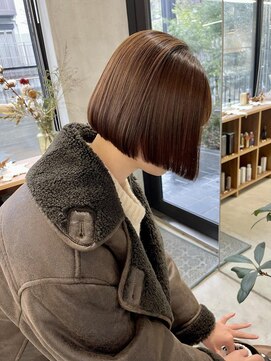 ナル(nalu.) ボブ/ミニボブ/オレンジブラウン