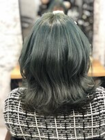ミコ(MICO hair)&nbsp;ミディアム×エメラルドグリーン
