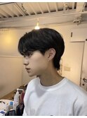MEN’S HAIR ツーブロックマッシュ束感ショートカルマパーマ