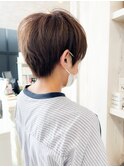 福山Caary20代30代40代50代ショートヘア人気小顔補正立体カット