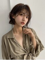 クラン 岡本(Chlan)&nbsp;外ハネショート☆耳掛けウェットヘア