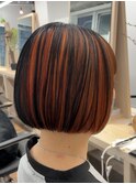 ケアブリーチダブルカラーインナーカラーハイトーン髪質改善