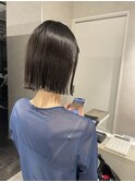 切りっぱなしボブぱつっとボブミニボブ