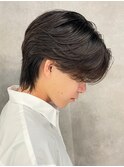 センターパートニュアンスパーマ韓国カルマパーマコンマヘア