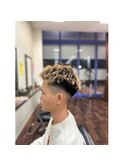 ツイストスパイラル+フェードカット