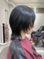 シーン(seen)&nbsp;小顔前髪ワンカールくびレイヤーカット黒髪ネビージュボブルフ