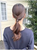 ヘアセット/ヘアアレンジ/ポニーテール/着物