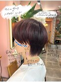 マッシュショート×ハイライトレッド【藤沢/藤沢駅】