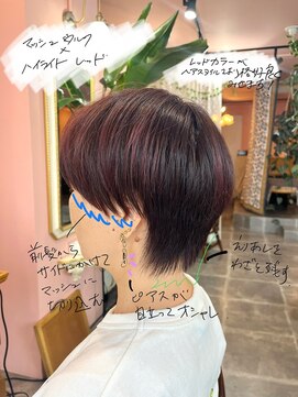 ヤード 藤沢(YARD) マッシュショート×ハイライトレッド【藤沢/藤沢駅】