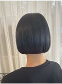 【瀧澤一真】ストレートボブ　ネイビーブルーカラー
