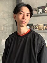 メンズサロン ブロック(Men's Salon bloc) メンズショート ツーブロック センターパート 爽やか 黒髪 20代