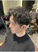 メンズショートピンパーマ