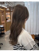 レル(lelu)&nbsp;ブリーチなしダブルカラーで作るオリーブベージュ