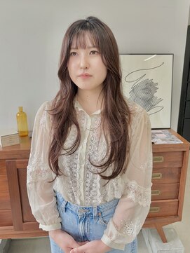 ヘアー アイス 御器所本店(HAIR ICI) ブリーチなしワンカラーブラウンレイヤーカット夏カラー秋カラー