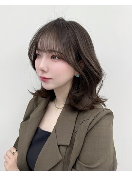 アマトウキョウスマートサロン(AMA TOKYO×Smart Salon) 韓国ヘア　レイヤーカット　顔まわり