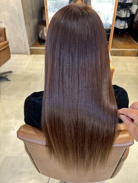 アンククロス 表参道(ANKH CROSS) ブラウンカラー/艶髪/ストレートロング