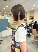 ボブ/酸性縮毛矯正/透明感カラー/髪質改善