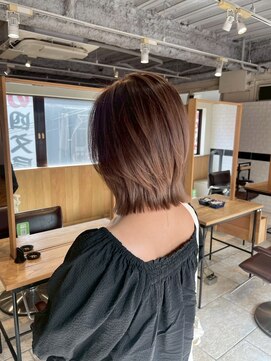 ムード(MOOD,) 暗めカラー/グランマッシュ[レイヤーカット/髪質改善/銀座]